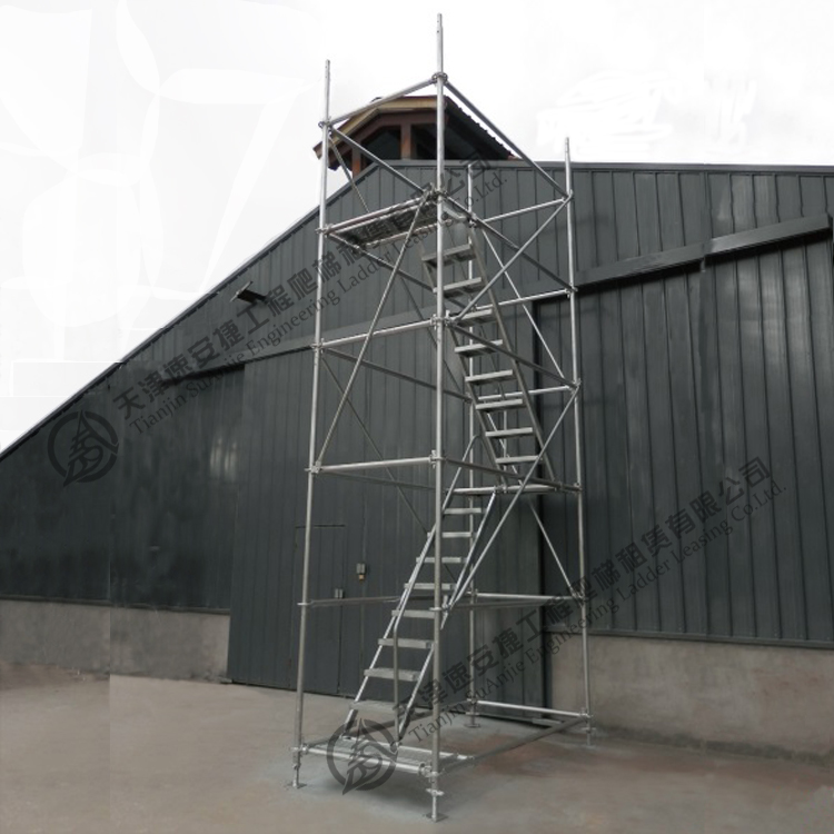 镀锌盘扣式安全爬梯Φ48(100型) 建筑桥梁施工爬梯 厂家直销